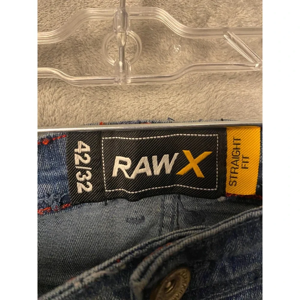 RawX Men's Jeans W42 L32 Light Blue 517 Straight Fit